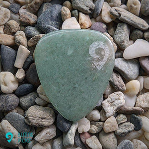 Hand-Carved Aventurine Plectrum