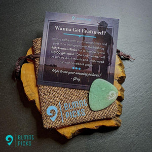 Hand-Carved Aventurine Plectrum