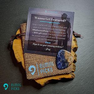 Hand-Carved Sodalite Plectrum