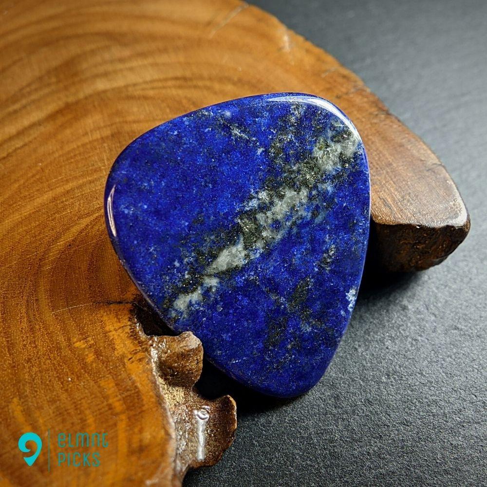 Hand-Carved Lapis Lazuli Plectrum