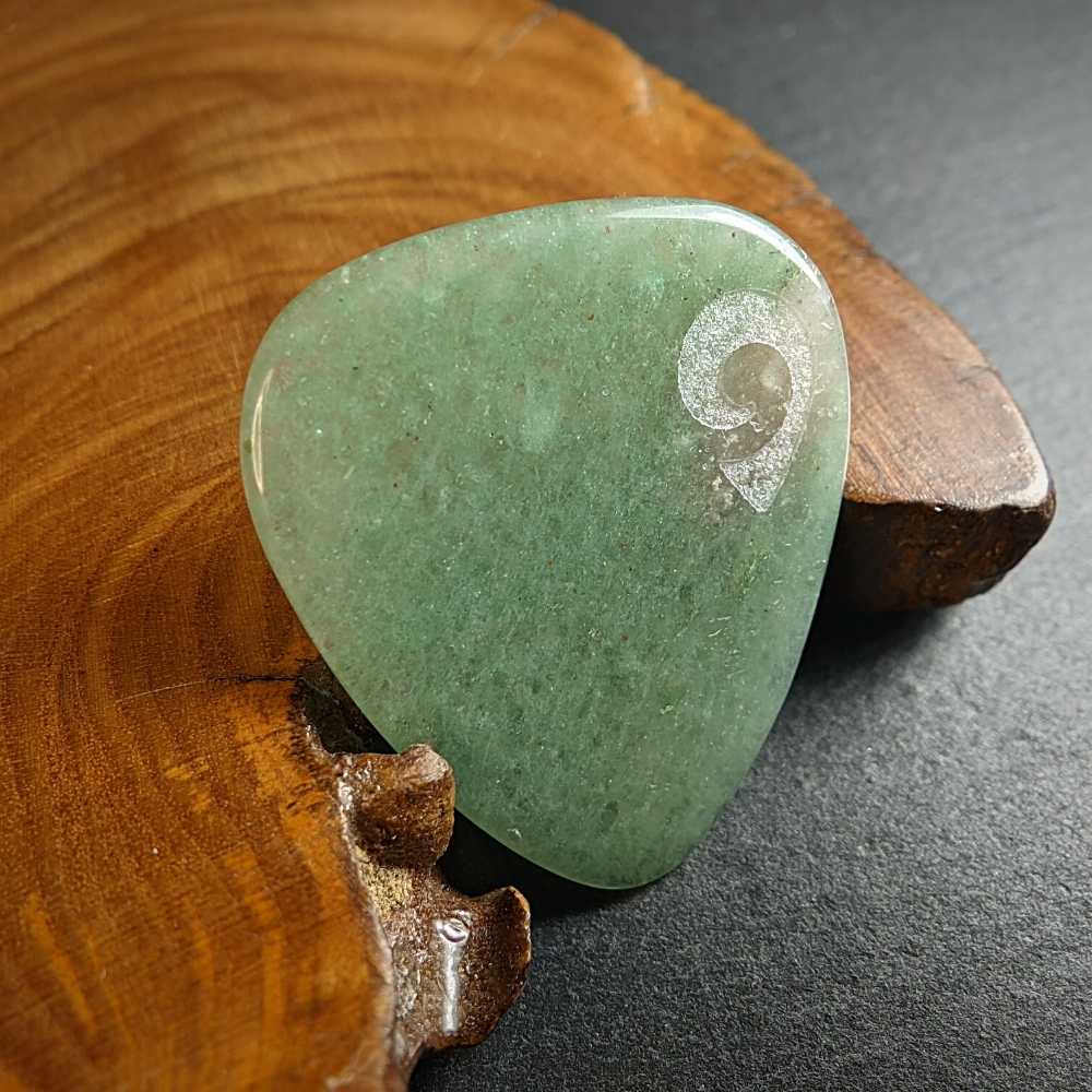 Hand-Carved Aventurine Plectrum