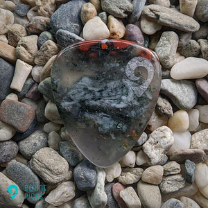 Hand-Carved Bloodstone Plectrum