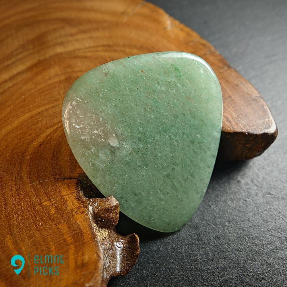Hand-Carved Aventurine Plectrum