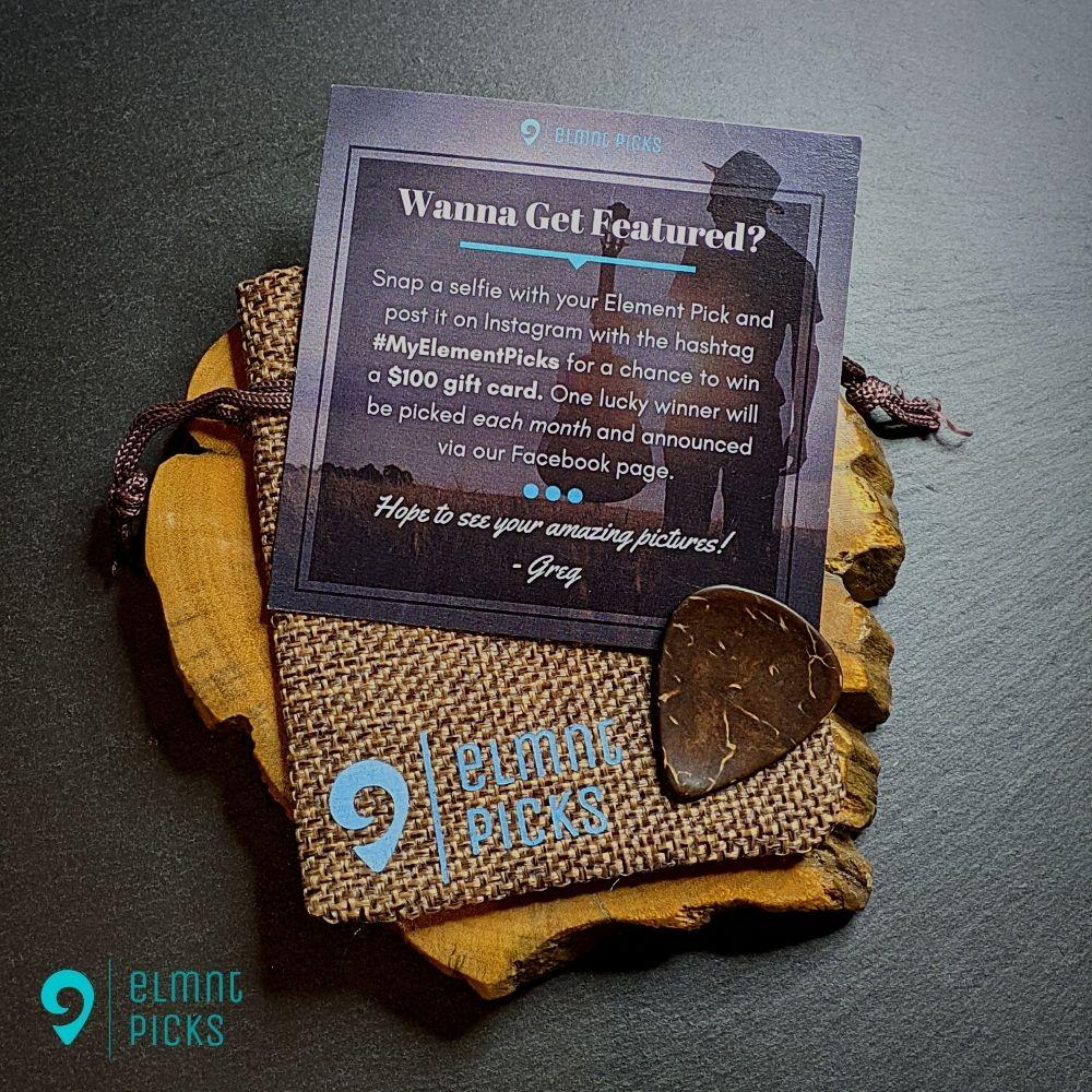 Natural Coconut Shell Plectrum