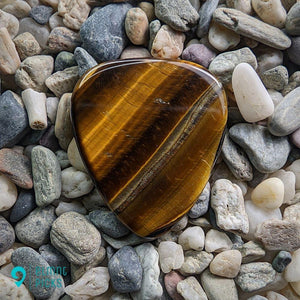 Hand-Carved Tiger Eye Plectrum