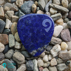 Hand-Carved Lapis Lazuli Plectrum