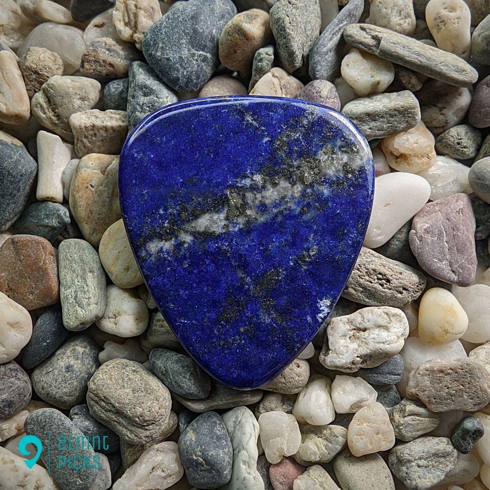 Hand-Carved Lapis Lazuli Plectrum