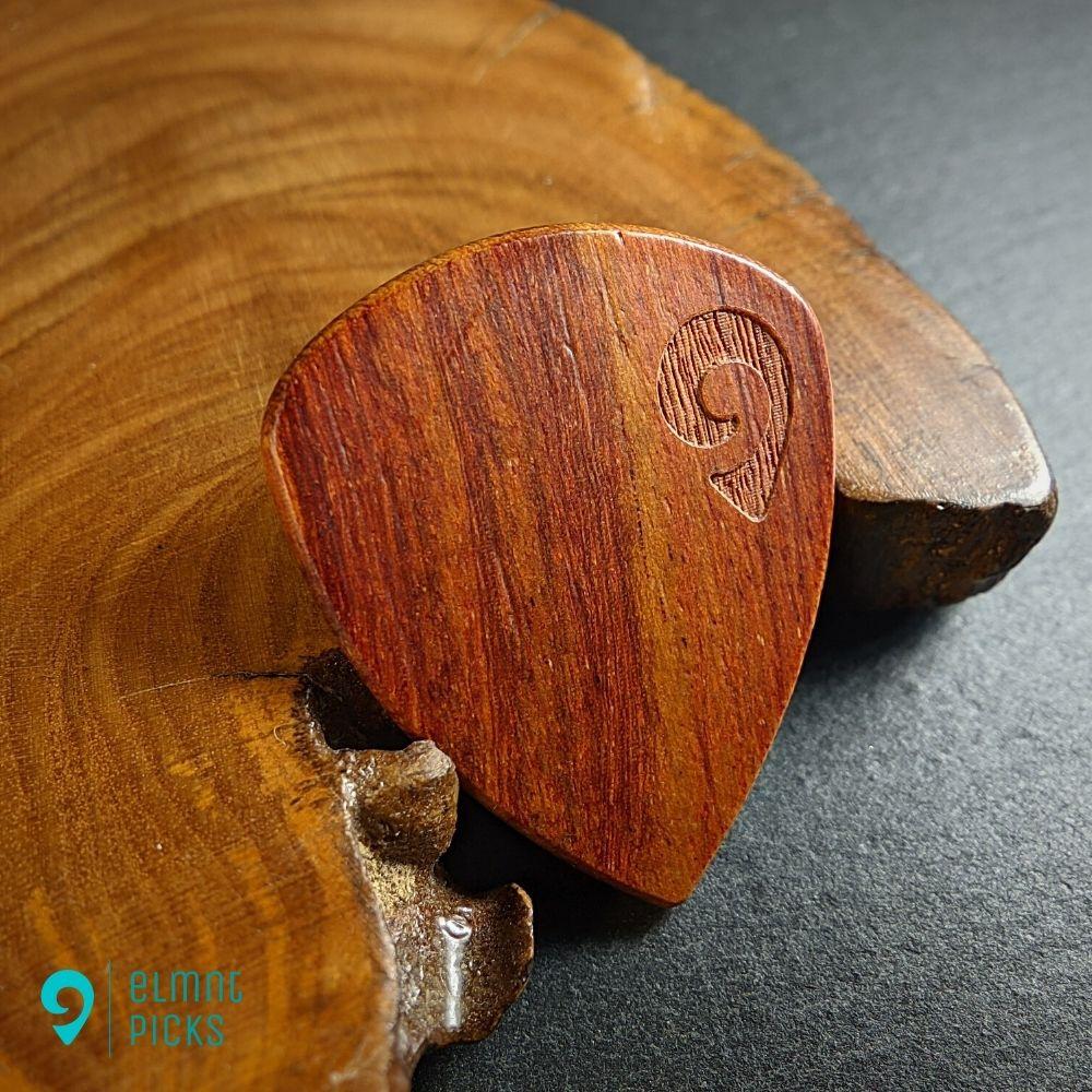 Hand-Crafted Red Sandalwood Plectrum