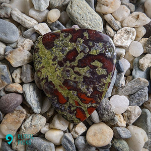 Hand-Carved Dragon Blood Jasper Plectrum