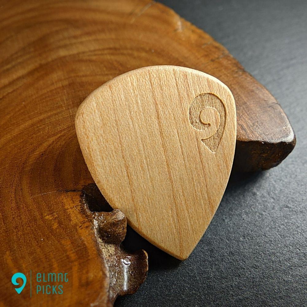 Hand-Crafted Maple Wood Plectrum