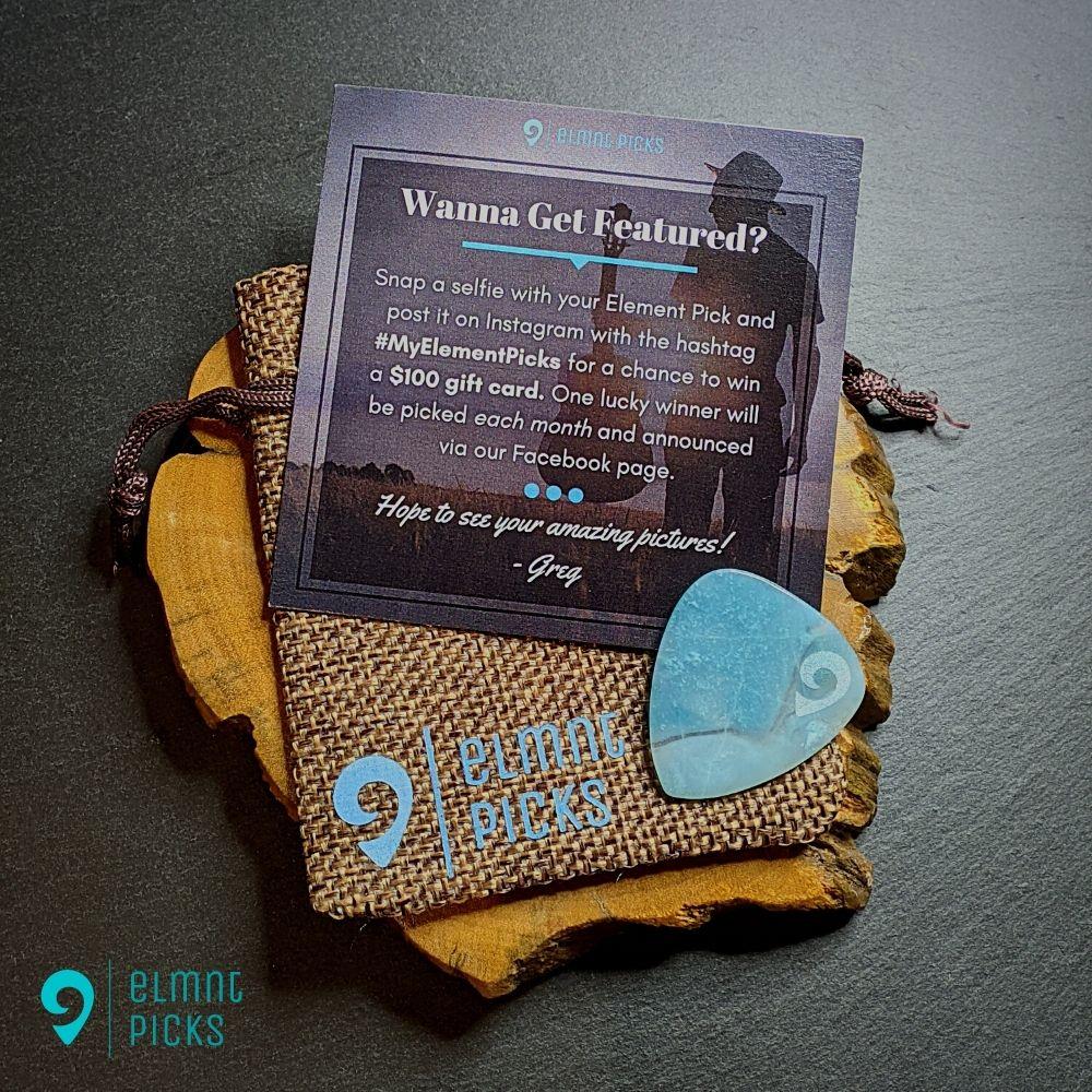 Hand-Carved Amazonite Plectrum