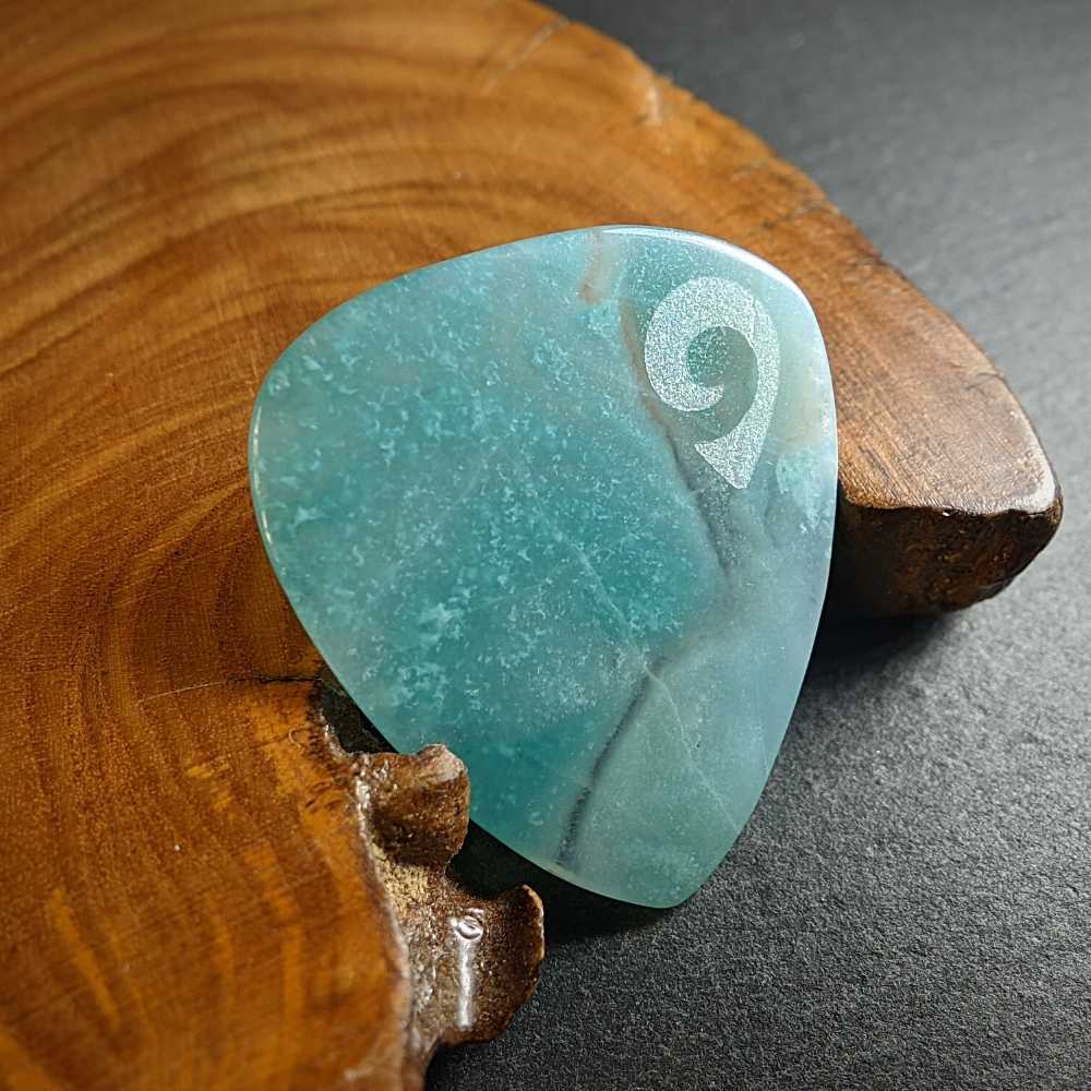 Hand-Carved Amazonite Plectrum