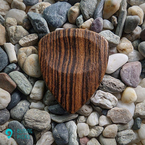 Hand-Crafted Black Palm Wood Plectrum