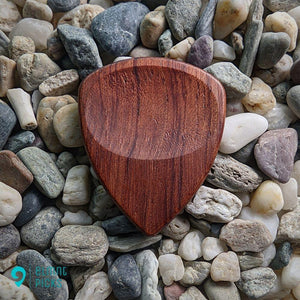 Hand-Crafted Bubinga Wood Plectrum