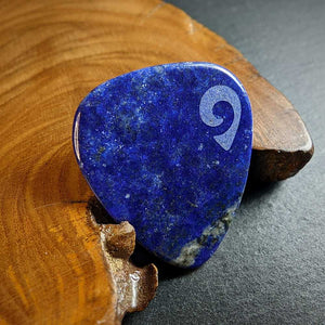 Hand-Carved Lapis Lazuli Plectrum