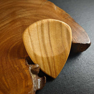 Hand-Crafted Olive Wood Plectrum