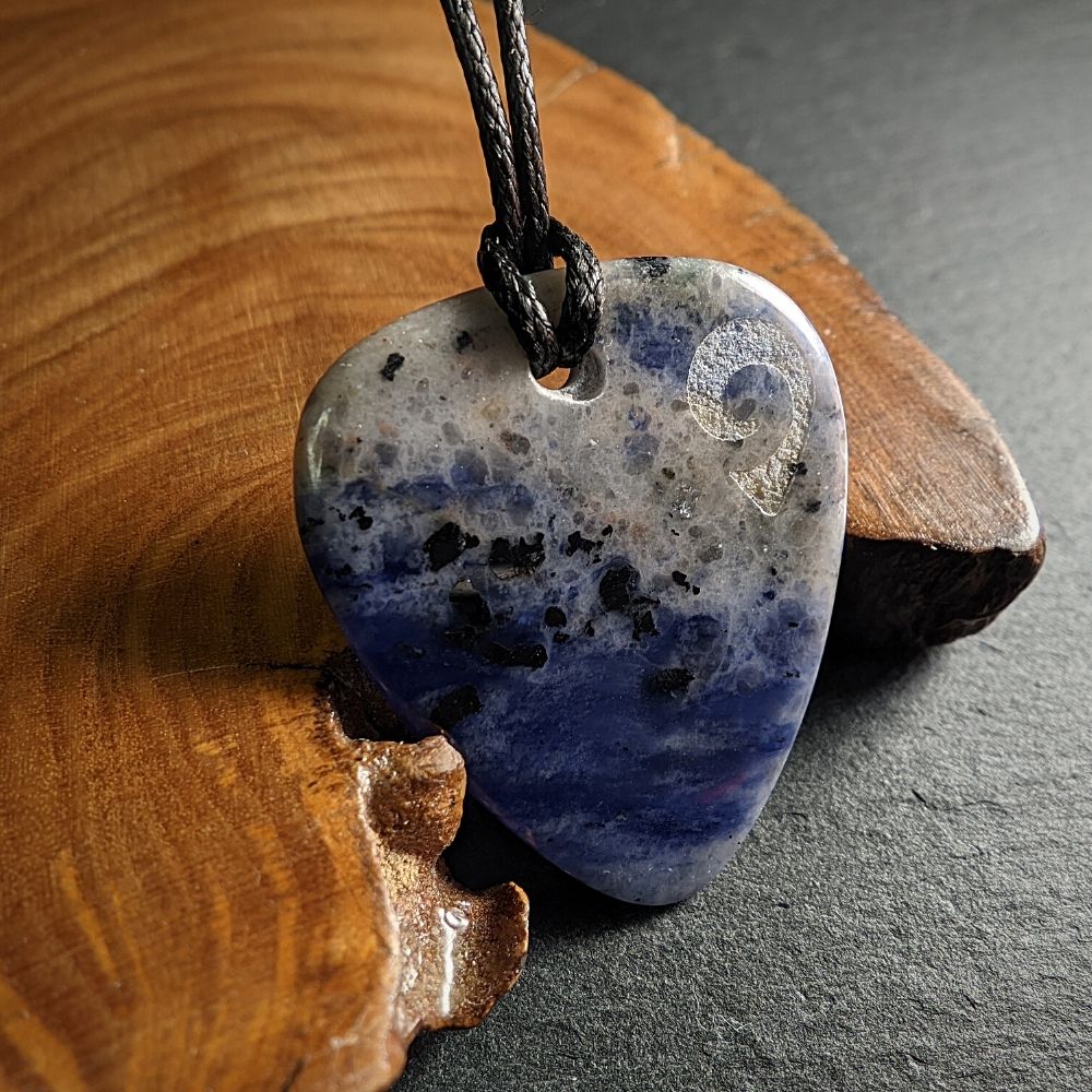 Hand-Carved Sodalite Plectrum