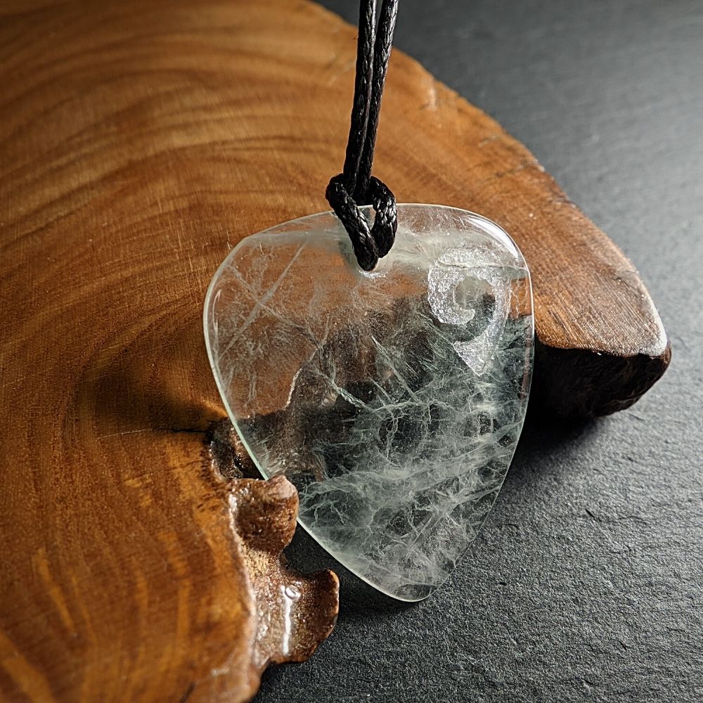 Hand-Carved Fluorite Plectrum